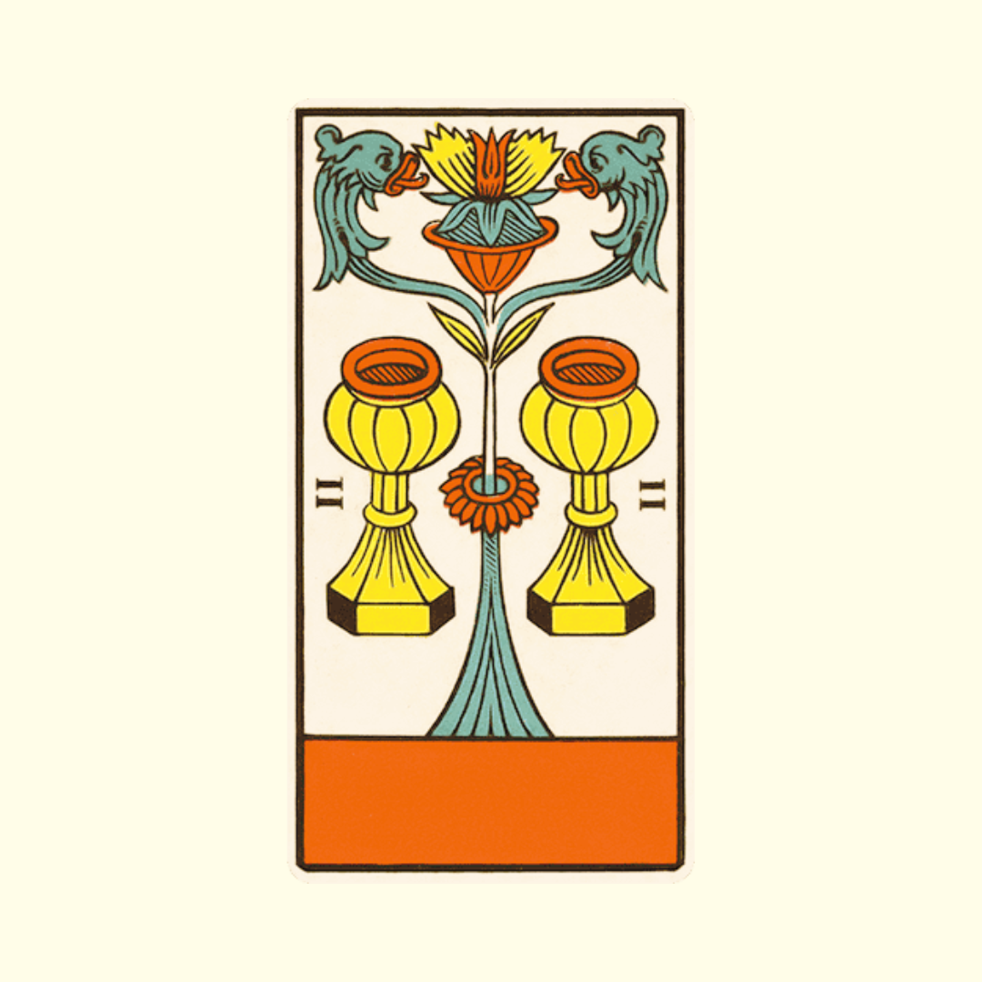2 De Coupe Tarot