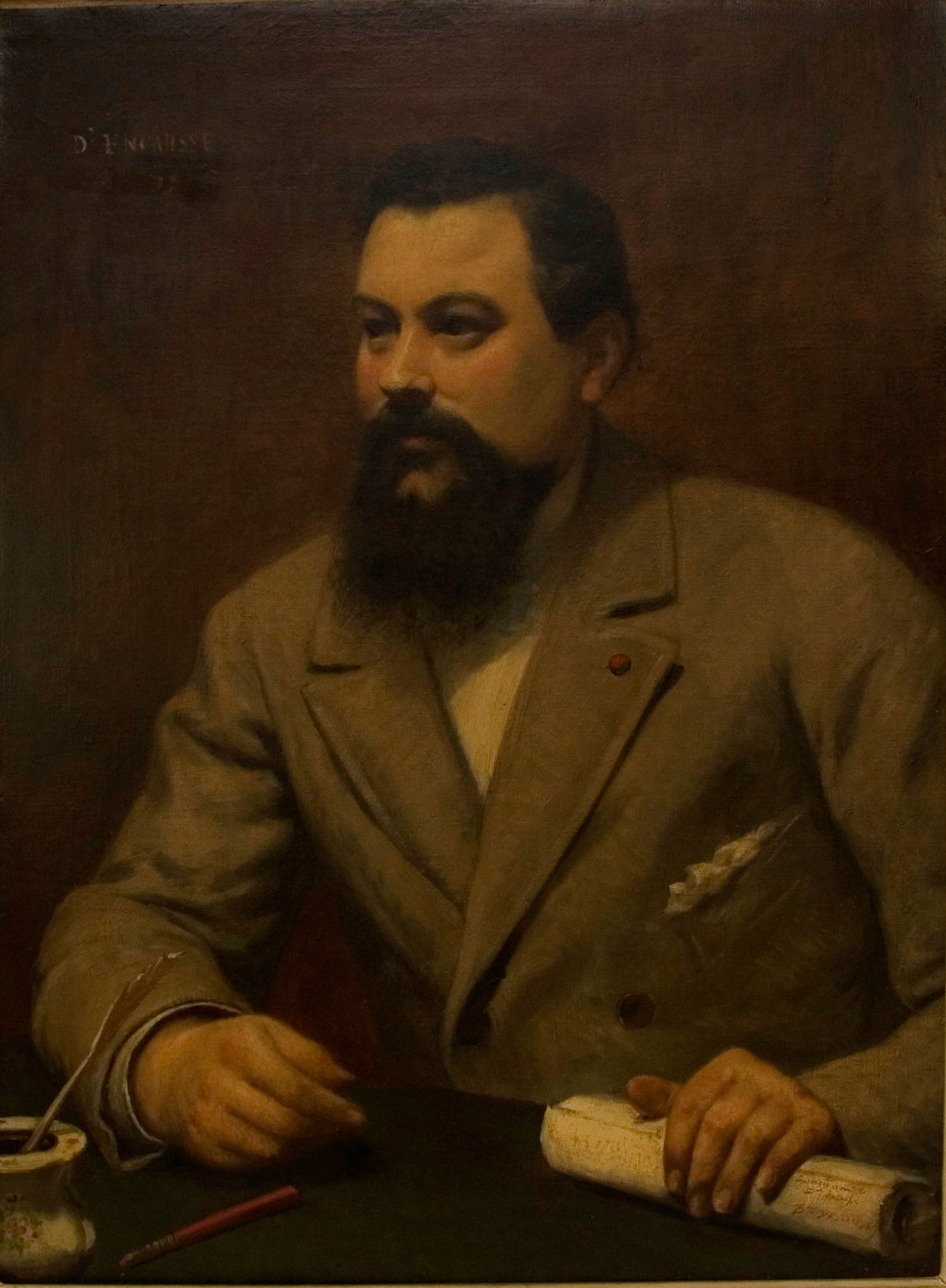 Portrait authentique du docteur Gérard Encausse dit Papus par Auguste-Émile Deslandes, 1899 — Aeternum, blog & boutique ésotérique
