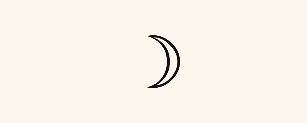 Symbole astrologique de la Lune