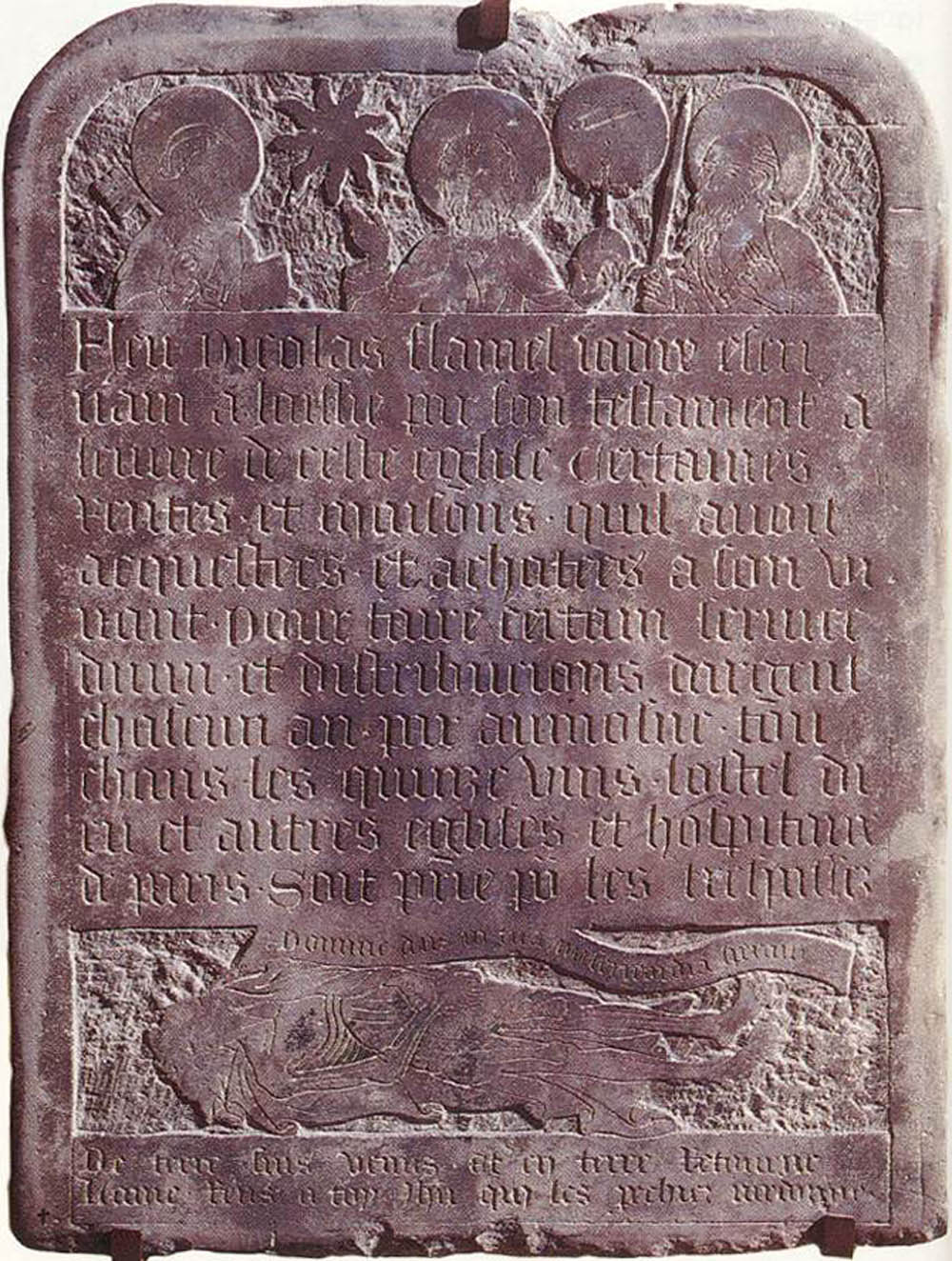Nicolas Flamel : pierre tombale de 1418 conservée au musée de Cluny à Paris — Aeternum, blog & boutique ésotérique