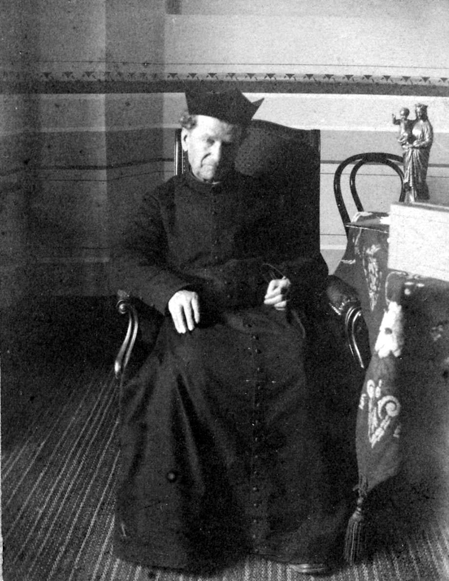 Photographie ancienne de saint Jean Bosco âgé dans les années 1880
