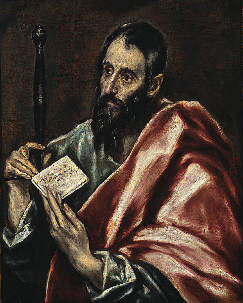 Portrait de saint Paul avec un livre, peinture du Greco