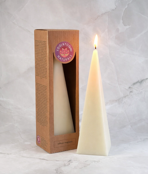 Bougie pyramide blanche - Purification