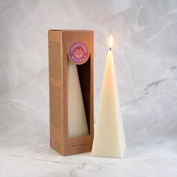 Bougie pyramide blanche - Purification