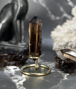 Double pointe Quartz Fumé - P5 (extra)