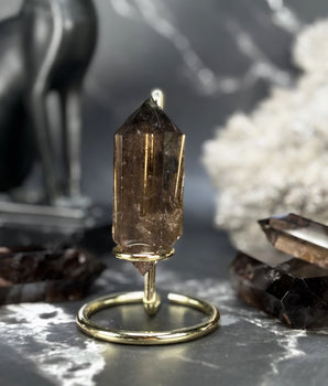 Double pointe Quartz Fumé - P8 (extra)