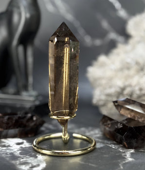 Double pointe Quartz Fumé - P9 (extra)