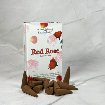 Encens en cônes Rose Rouge - Aeternum - Encens en cônes Rose Rouge - # boutique ésoterisme# - #wicca#