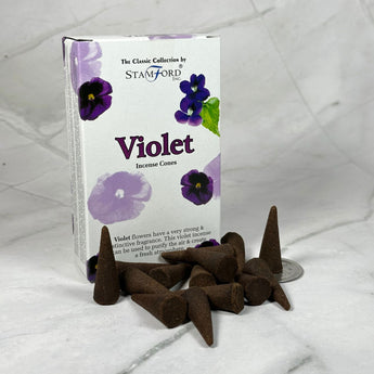 Encens en cônes Violette - Aeternum - Encens en cônes Violette - # boutique ésoterisme# - #wicca#
