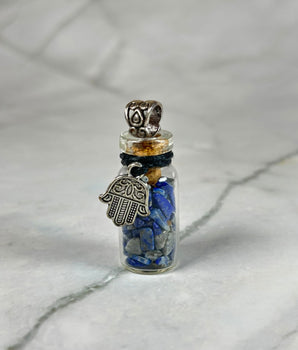 Fiole de Lapis-Lazuli pour repousser le mauvais œil - Aeternum - Fiole de Lapis-Lazuli pour repousser le mauvais œil - # boutique ésoterisme# - #wicca#