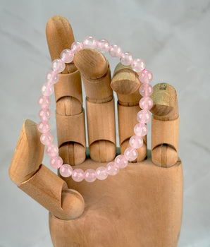 Bracelet Quartz Rose (6mm)