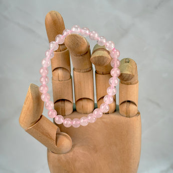 Bracelet Quartz Rose (6mm)