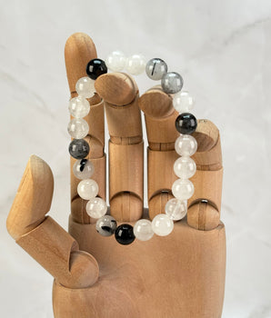 Bracelet Quartz Tourmaline (8mm)