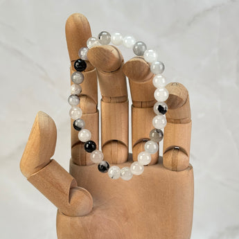 Bracelet Quartz Tourmaline (6mm)