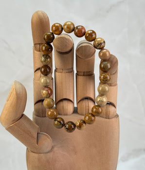 Bracelet Jaspe Paysage (8mm)