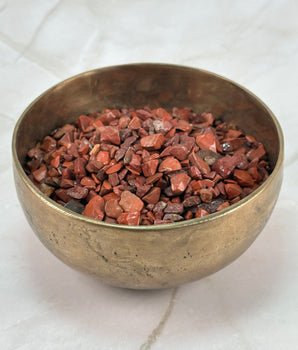 Gerolde stukjes rood jaspis