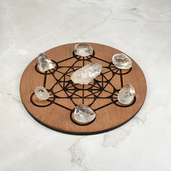 Petit disque Métatron en bois