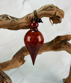 Pendule goutte d'eau en bois