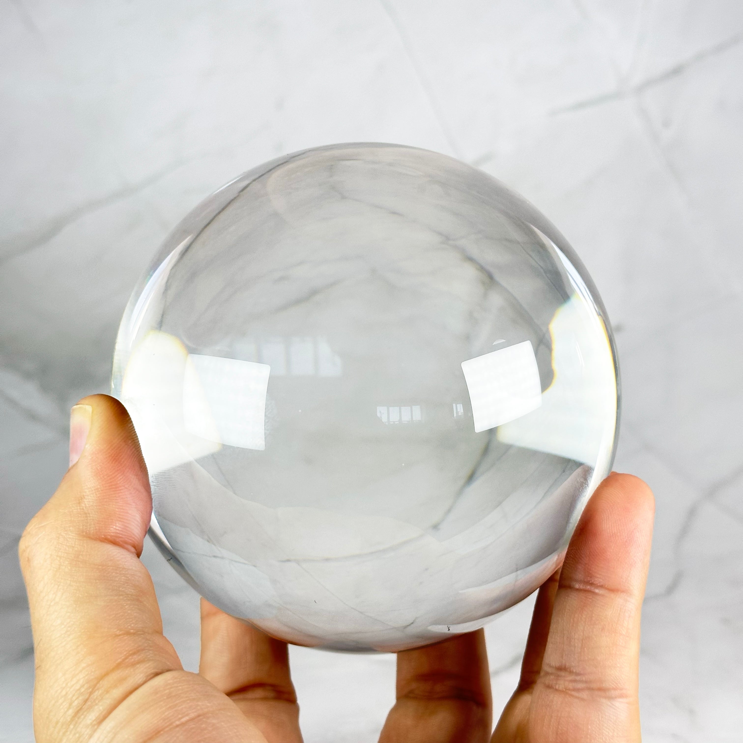 Boule de Cristal avec support (11cm)