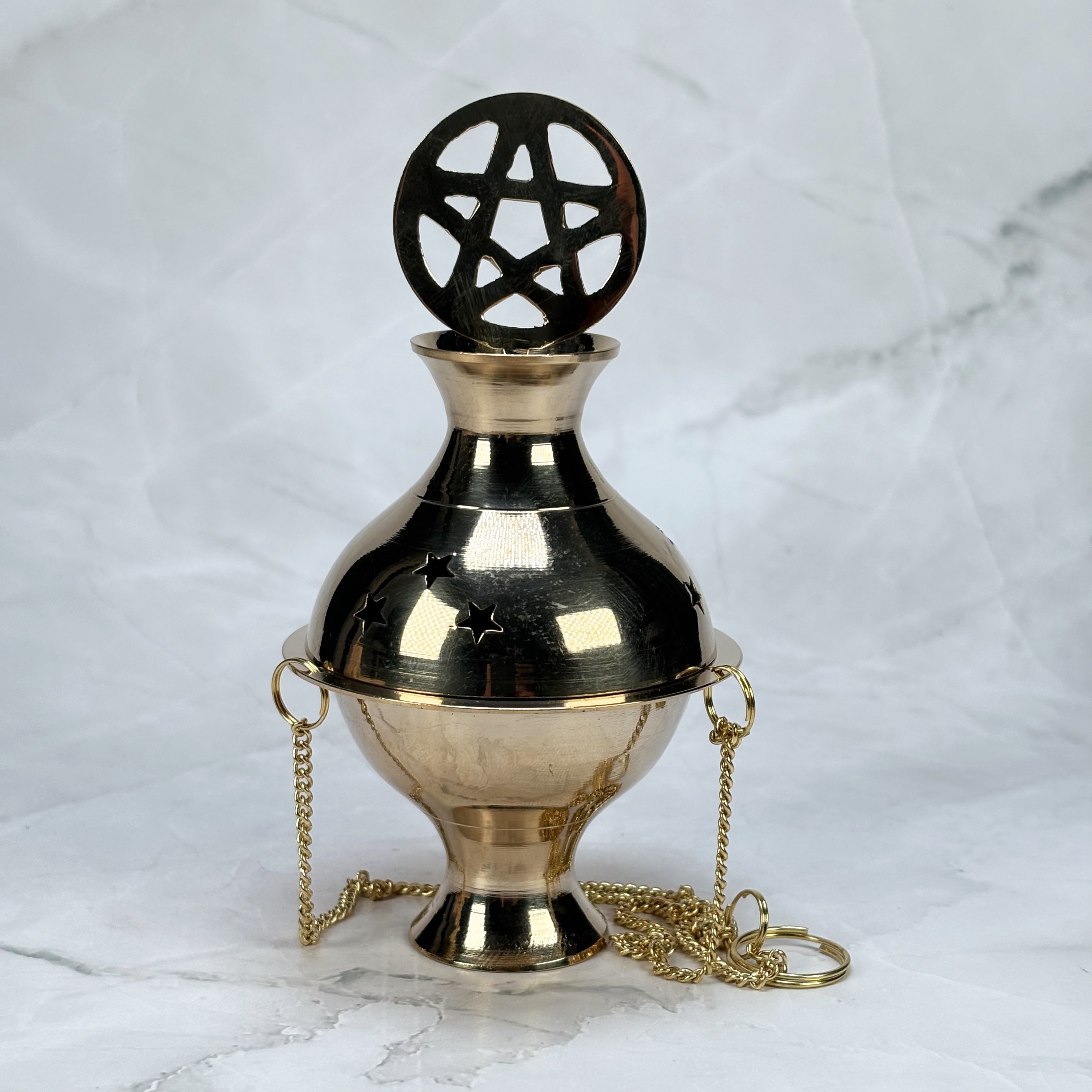 Accessori – Bruciatori in ottone da appendere incensiere/bruciatore di incenso a carbone – 11,4 cm di altezza Accessori – Bruciatori in ottone da appendere incensiere/bruciatore di incenso a carbone – 11,4 cm di altezza