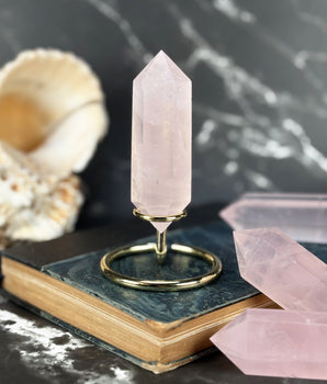 Double pointe Quartz Rose - P9 (extra)