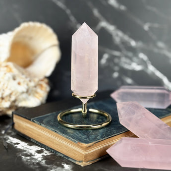 Double pointe Quartz Rose - P9 (extra)