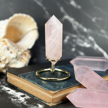 Double pointe Quartz Rose - P5 (extra)
