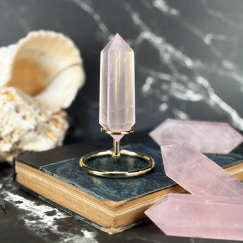 Double pointe Quartz Rose - P3 (extra)