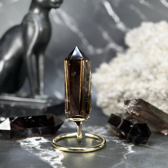 Double pointe Quartz Fumé - P1 (extra)