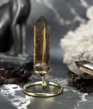 Double pointe Quartz Fumé - P6 (extra)