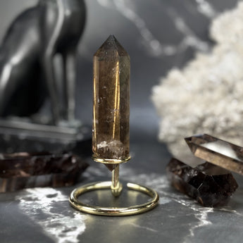 Double pointe Quartz Fumé - P6 (extra)
