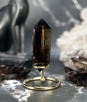Double pointe Quartz Fumé - P10 (extra)