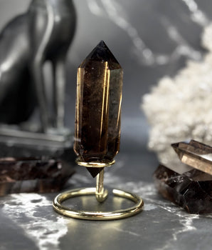 Double pointe Quartz Fumé - P11 (extra)