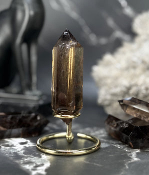 Double pointe Quartz Fumé - P12 (extra)