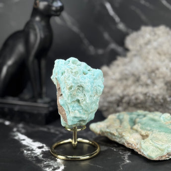 Pierre brute d'Aragonite Bleue - P1