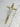 Crucifix Christ en métal doré/argenté