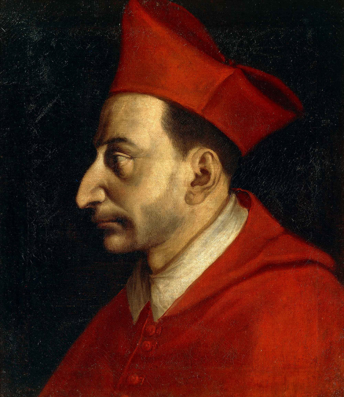 Portrait ancien de saint Charles Borromée, fin du 16ème siècle, Pinacothèque Ambrosienne