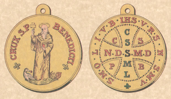La médaille de saint Benoît — pantacle de l’abbé Julio, reproduction historique