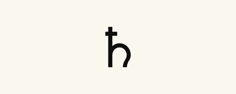 Symbole astrologique de Saturne