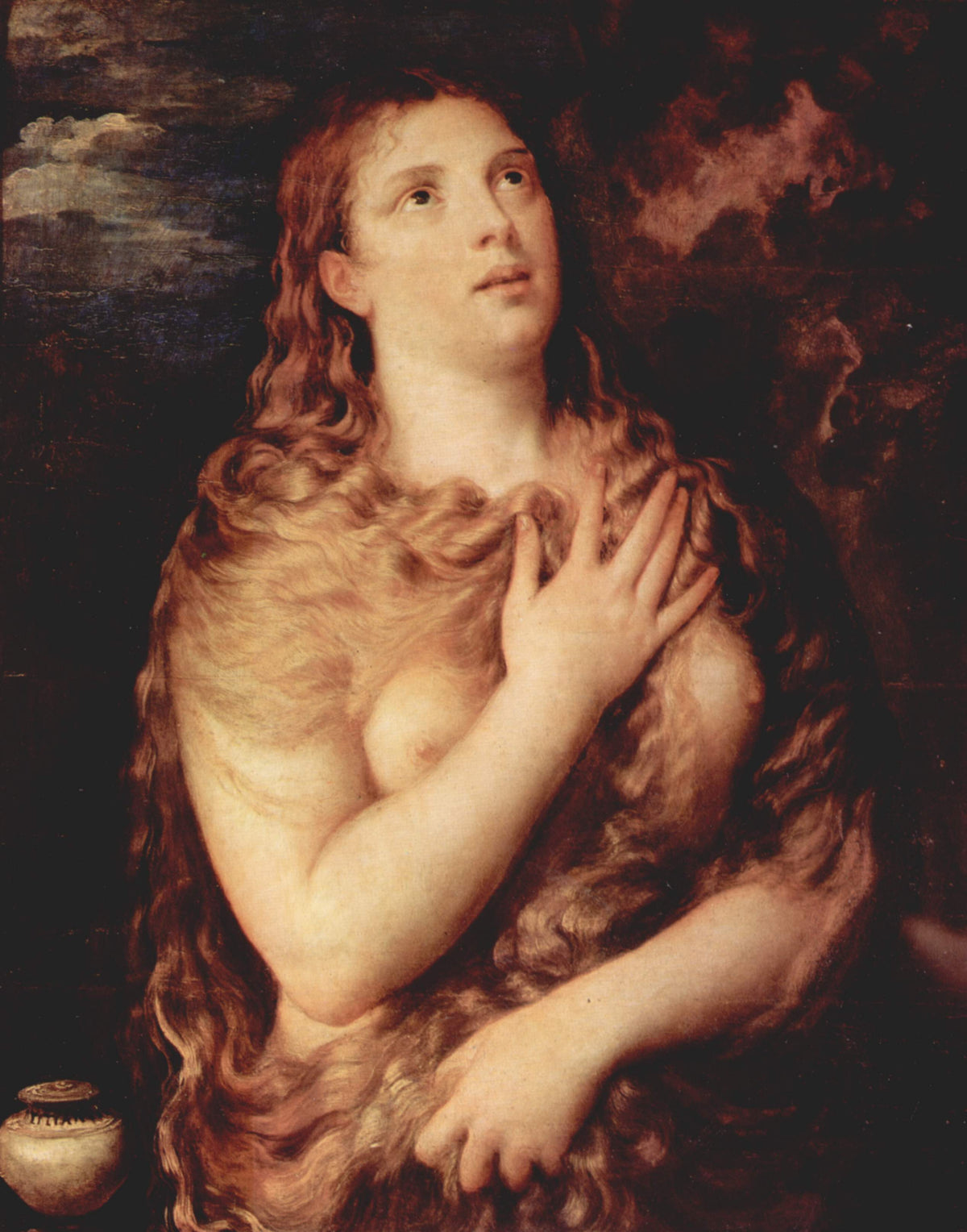 Marie-Madeleine en pénitence dans une peinture du Titien