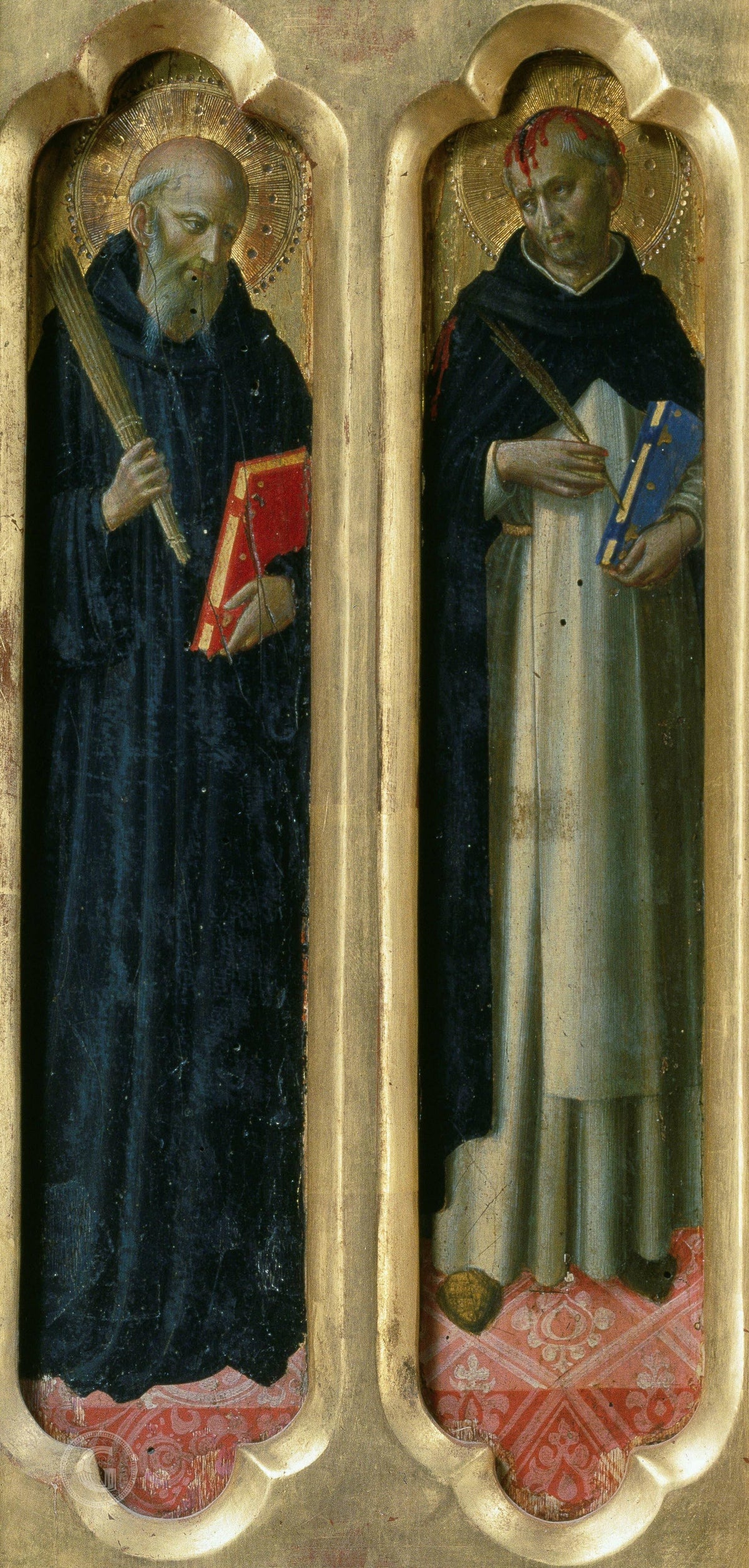 Saint Benoît de Nursie représenté aux côtés de saint Pierre martyr par Fra Angelico