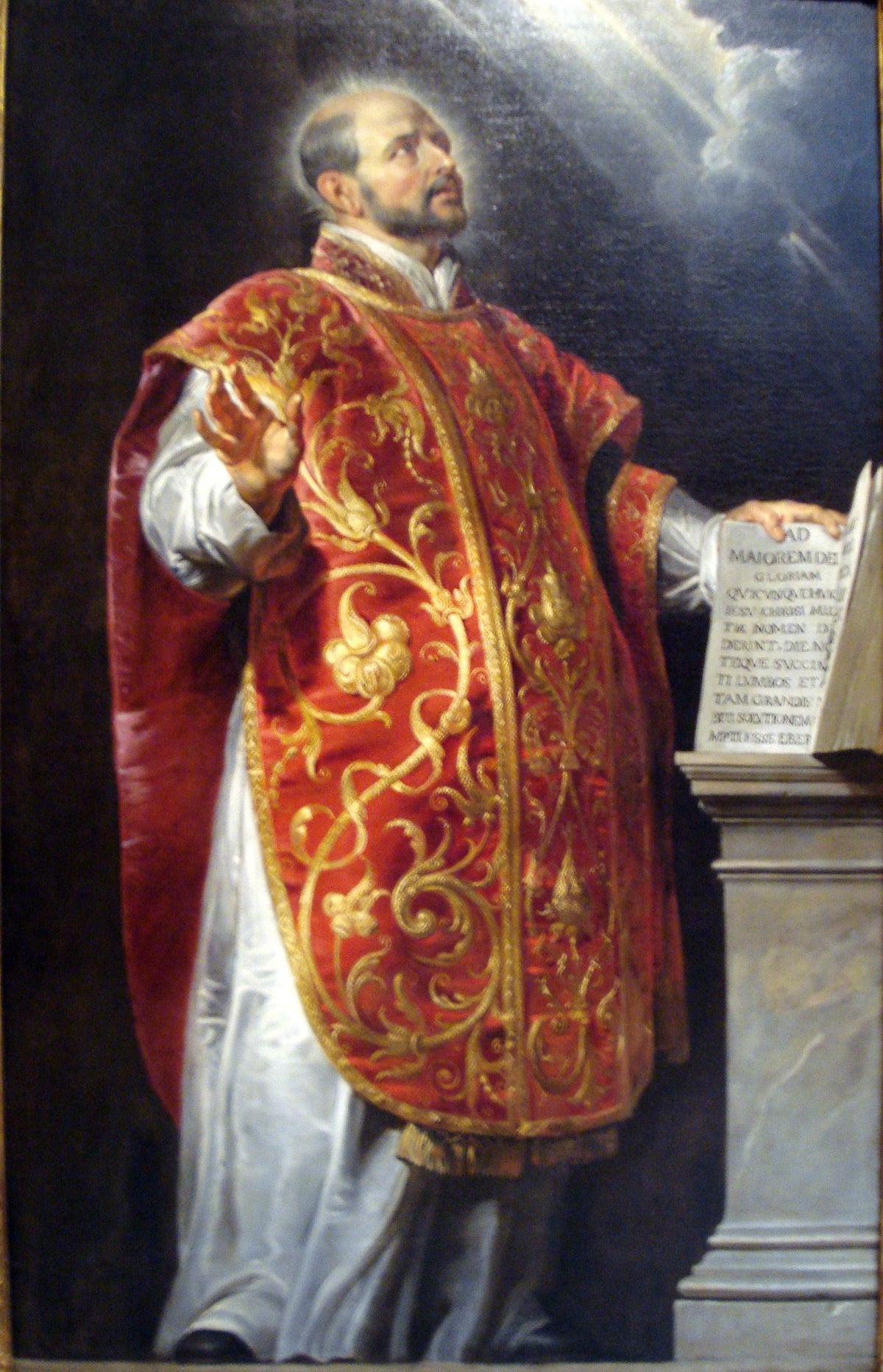 Saint Ignace de Loyola en habit sacerdotal, peinture historique de Pierre Paul Rubens