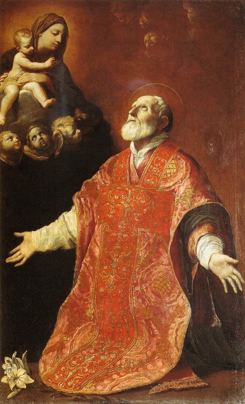 Saint Philippe Néri en prière, peinture de Guido Reni de 1614