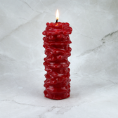 Duizend knopen kaars - Rood
