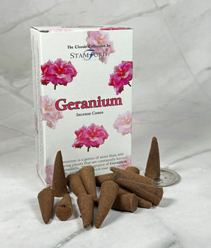 Encens en cônes Géranium - Aeternum - Encens en cônes Géranium - # boutique ésoterisme# - #wicca# 