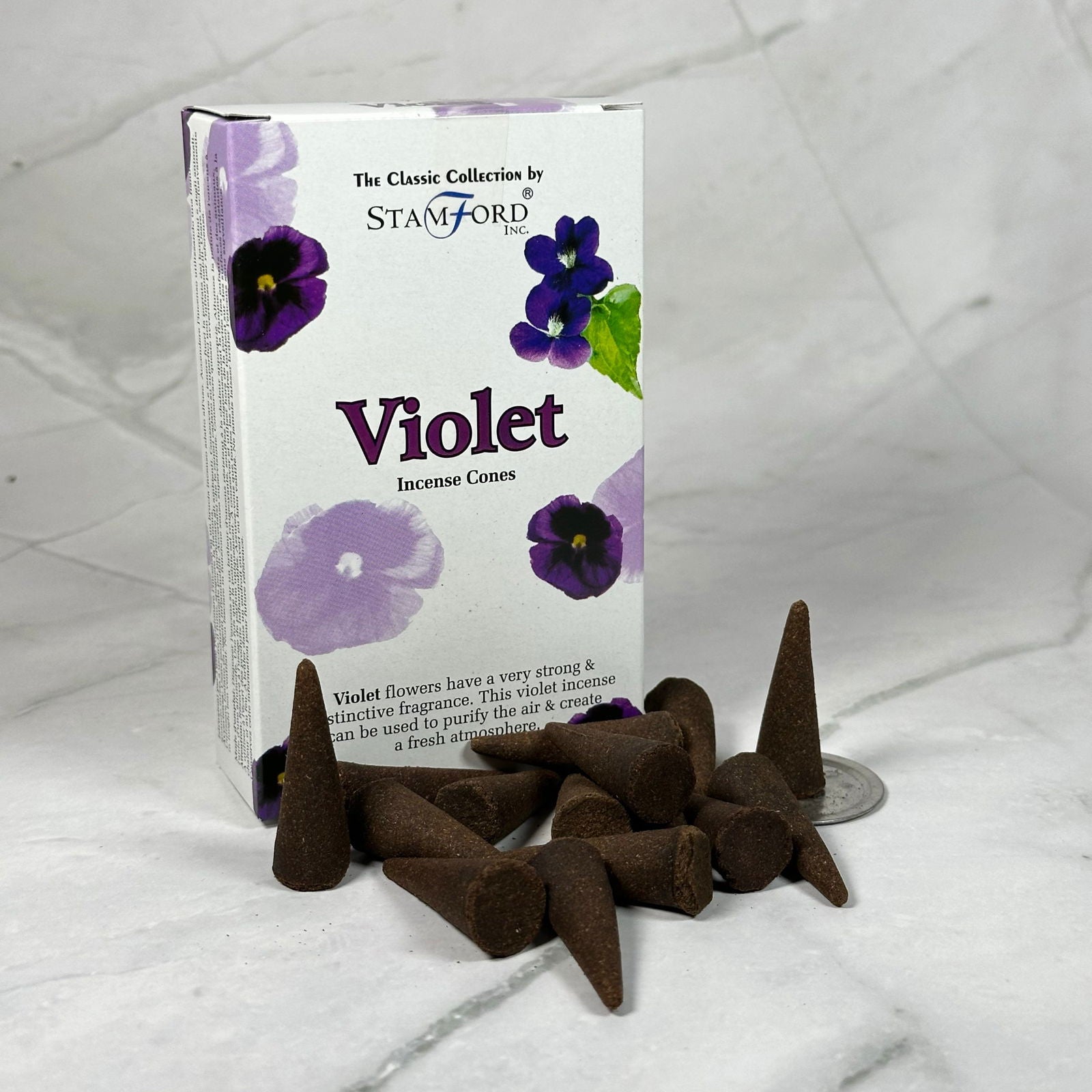 Encens en cônes Violette - Aeternum - Encens en cônes Violette - # boutique ésoterisme# - #wicca# 