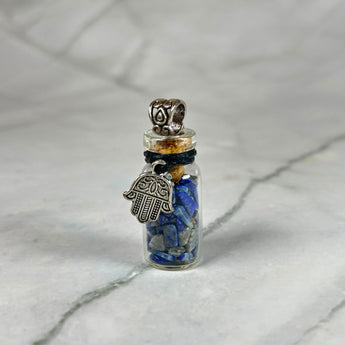 Fiole de Lapis-Lazuli pour repousser le mauvais œil - Aeternum - Fiole de Lapis-Lazuli pour repousser le mauvais œil - # boutique ésoterisme# - #wicca# 