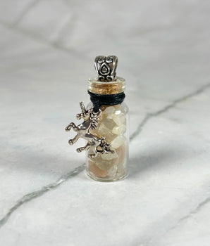 Fiole de Pierre de Lune pour amplifier les rituels - Aeternum - Fiole de Pierre de Lune pour amplifier les rituels - # boutique ésoterisme# - #wicca# 