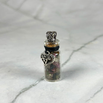 Fiole de Pierre de Tourmaline pour attirer l'amour - Aeternum - Fiole de Pierre de Tourmaline pour attirer l'amour - # boutique ésoterisme# - #wicca# 