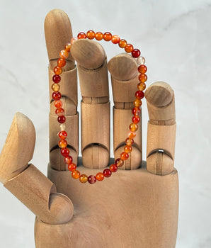 Bracelet Cornaline (4mm)